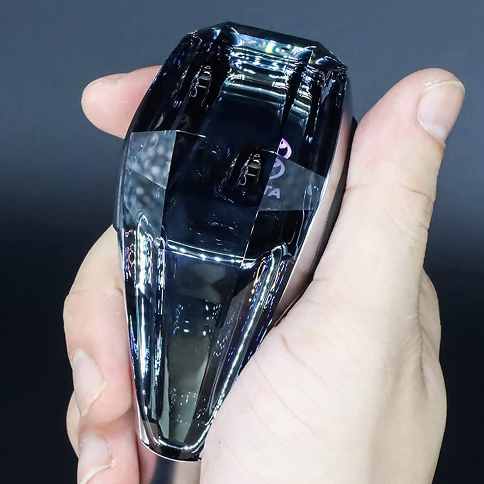 青色LED発光 グレー ハンドル型アクセサリー Hizm/SK accessory/札形ﾍﾟﾝﾀﾞﾝﾄM 大輪閃光散華 多色